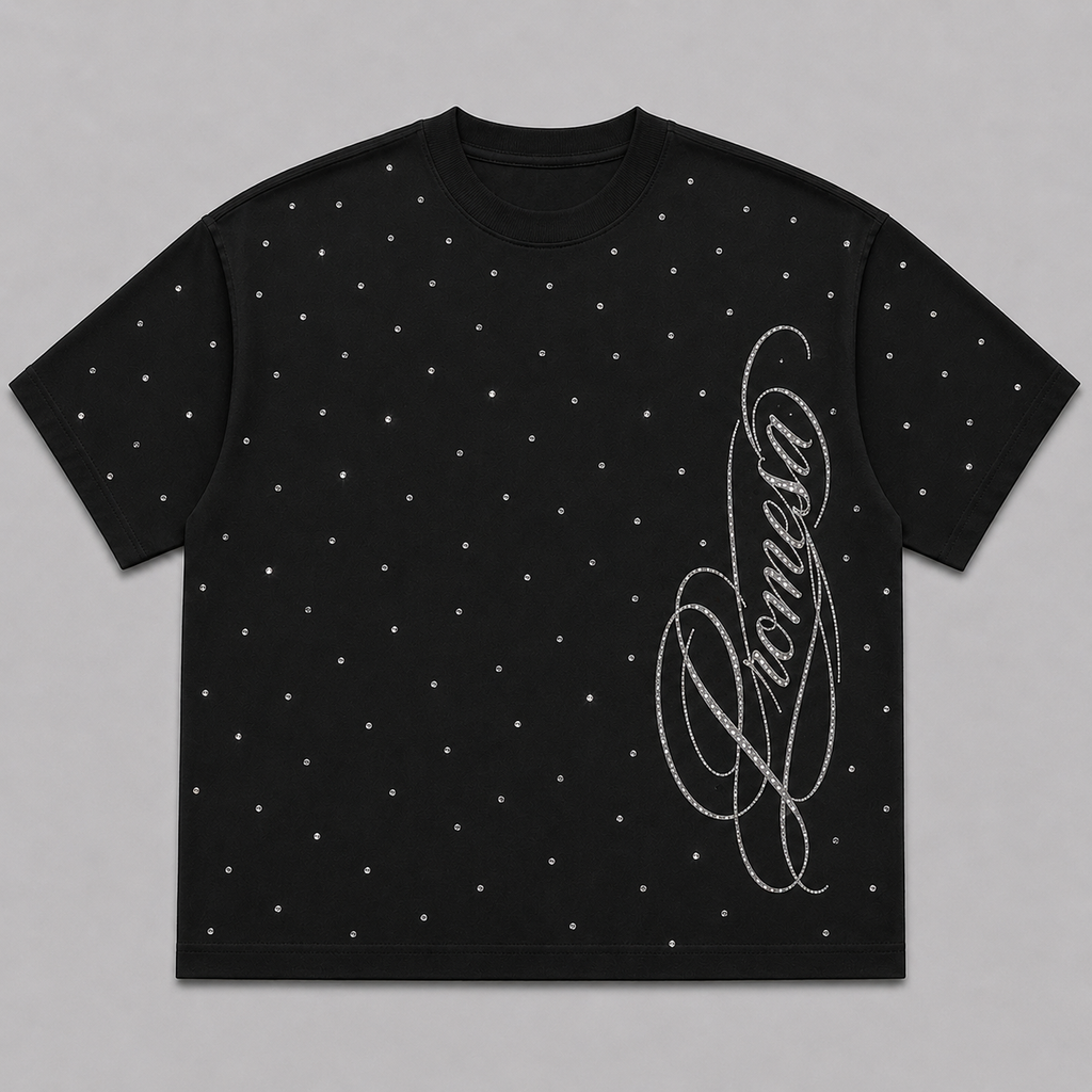 Signature Drop Tee Rhined Out